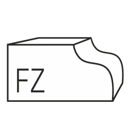 фреза профильная для станка fz-30 (r10/12*120*35мм) №2 гранит gsdiamant