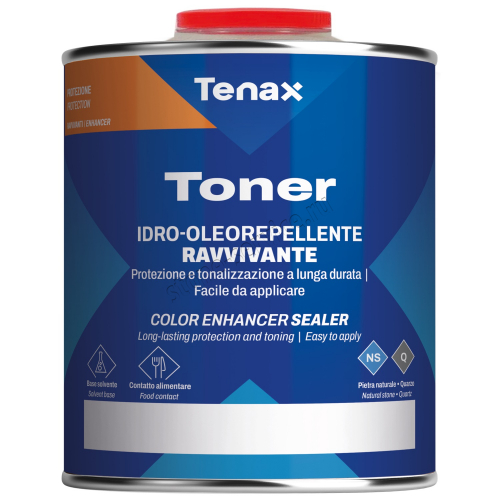пропитка водоотталкивающая для камня tenax toner (усилитель цвета, пищевая безопасность) 5л