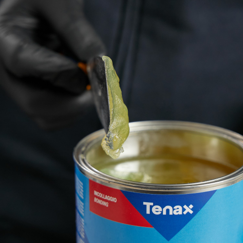 клей полиэфирный для камня solido trasparente медовый (прозрачный) густой 0,75л tenax