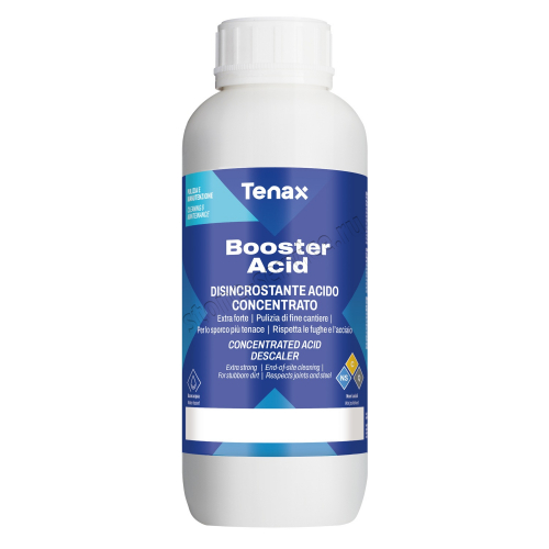 очиститель гранита и керамогранита tenax booster acid (общее назначение/кислота) 1л