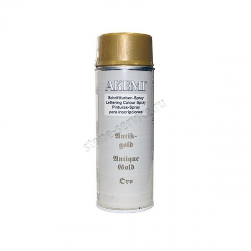 краска старое золото (спрей) antique gold 0,4л -11416- akemi