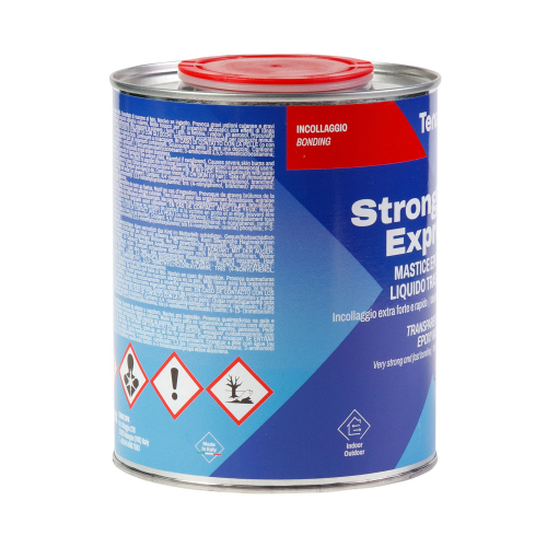 клей эпоксидный двухкомпонентный для камня strong edge a+b прозрачный жидкий 1+0,5л tenax