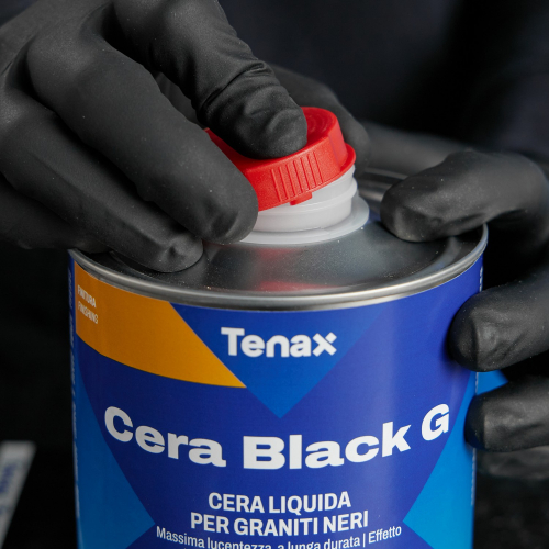 воск для полировки гранита жидкий cera black g черный 1л tenax