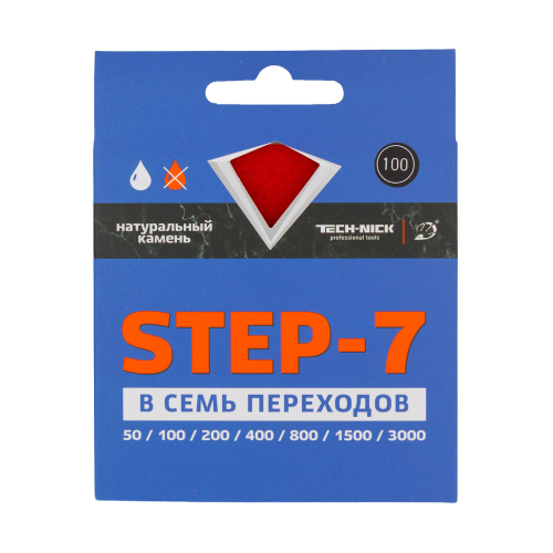 агшк tech-nick step-7 100*3,5 мм №100 гранит, мрамор, сухая и мокрая шлифовка