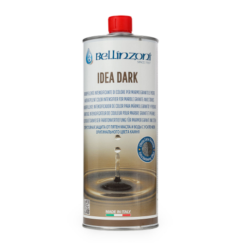 пропитка водоотталкивающая для темного/черного камня bellinzoni idea dark (защита, эффект мокрого камня, эффект затемнения) 5л