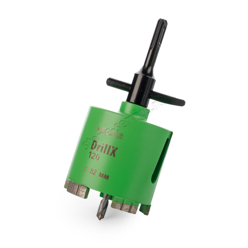алмазная коронка по бетону для подрозетников drillx-120 82 мм sds plus сухой рез laser diamaster