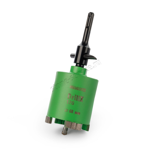 алмазная коронка по бетону для подрозетников drillx-120 68 мм sds plus сухой рез laser diamaster