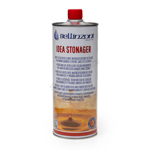 пропитка водоотталкивающая гидрофобизатор для камня bellinzoni idea stonager (усилитель цвета, защита) 1л