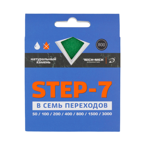 агшк tech-nick step-7 100*3,5 мм №1500 гранит, мрамор, сухая и мокрая шлифовка