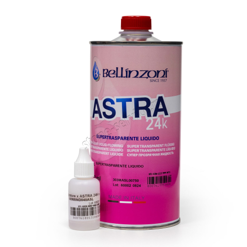 клей полиэфирный для камня astra-24 liquido прозрачный жидкий 1кг bellinzoni