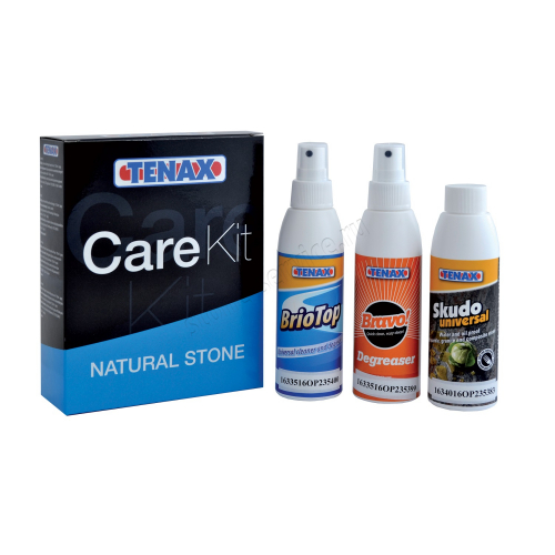 набор для очистки и ухода за натуральным камнем tenax care kit natural stone